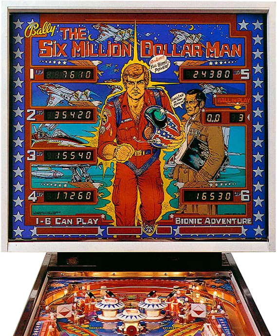 Le flipper The Six Million Dollar Man
